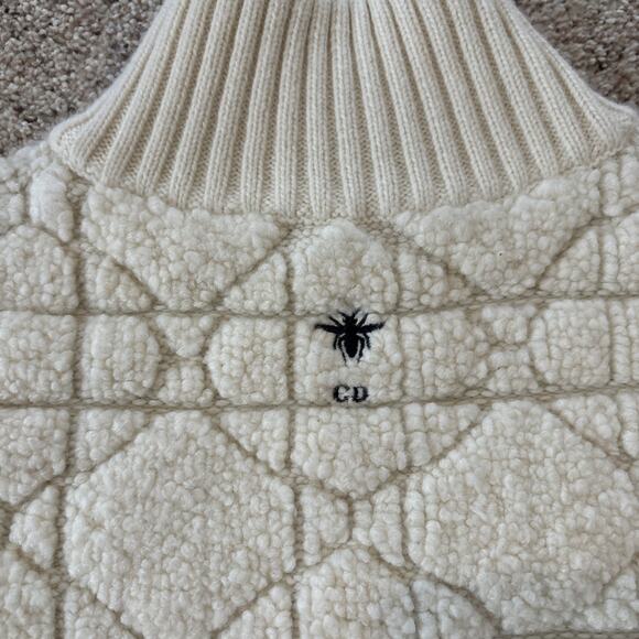 Dior CHRISTIAN DIOR  #241-003-884-2769 Size 4 Macrocannage Zipped Cardigan - Picture 6 of 8